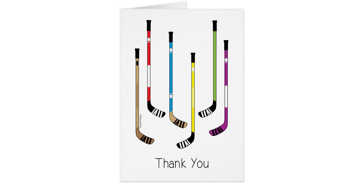 Hockey Thank You Card Zazzle
