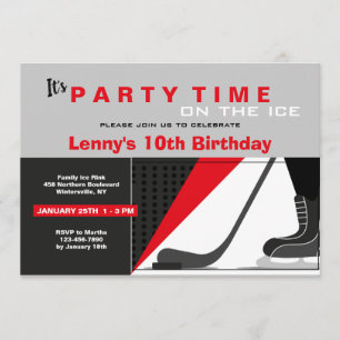 Hockey-theme Invitation