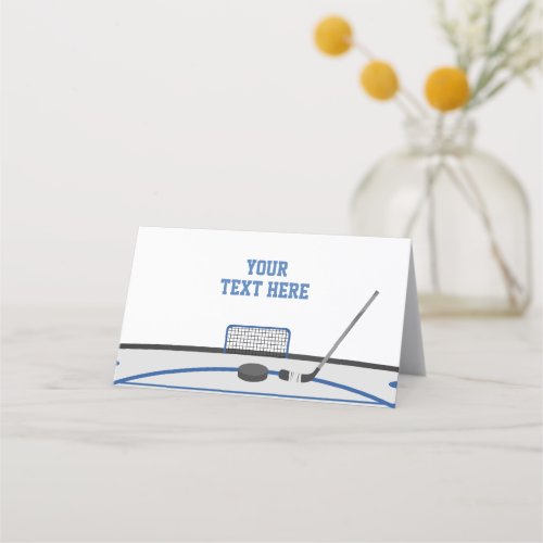Hockey Theme Place Tent Cards