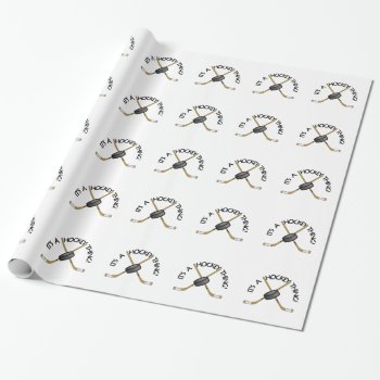 Hockey Thing Wrapping Paper by Grandslam_Designs at Zazzle