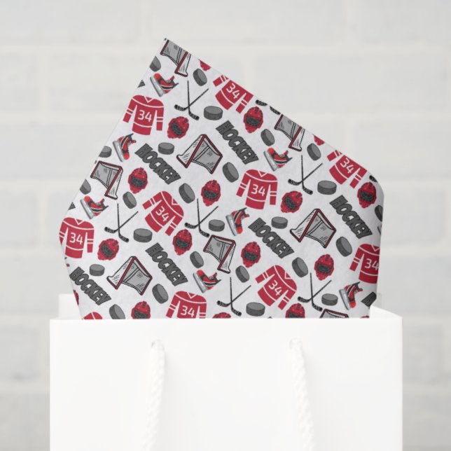 Hockey Tissue Paper (Gift Bag)