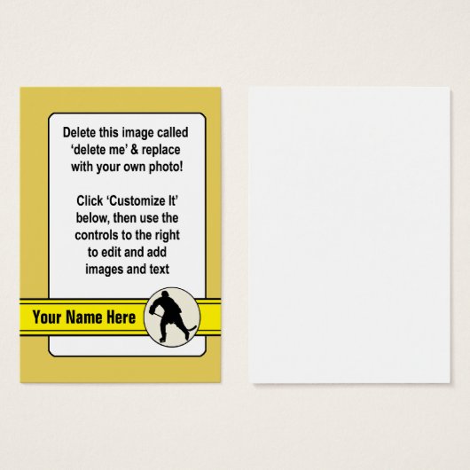 Hockey Trading Card Template (Front & Back)