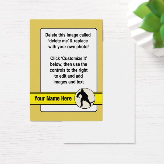 Hockey Trading Card Template (Desk)