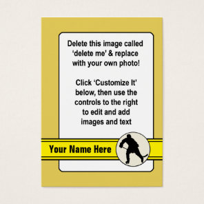 Hockey Trading Card Template