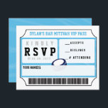 HOCKEY VIP REPLY CARD Bar Bat Mitzvah Invitation<br><div class="desc">Did you know you can make this invite ANY color you want by simply changing the background color! 
Email me requests at marlalove@hotmail.com</div>