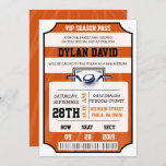 HOCKEY VIP TICKET Bar Bat Mitzvah Invitation<br><div class="desc">You can make this invite ANY color by simply changing the background color! 
Email me requests at marlalove@hotmail.com</div>