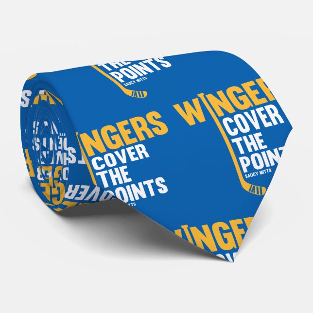 Hockey Wingers Cover The Points Tie (Rolled)