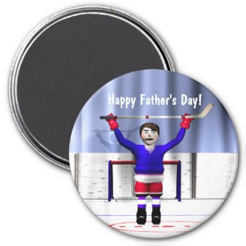 Hockey Winner Father's Day Magnet by Peerdrops at Zazzle