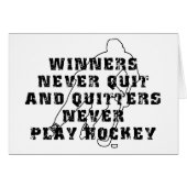 Hockey Winners Never Quit (Front Horizontal)