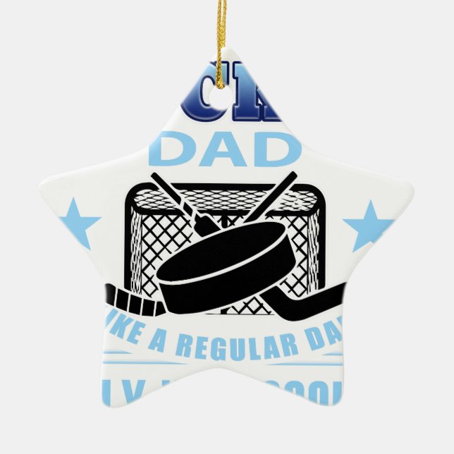 HOCKEYDAD CERAMIC ORNAMENT (Front)