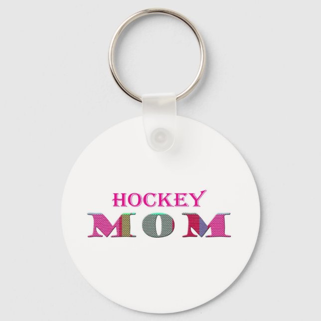 HockeyMom Keychain (Front)