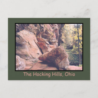 "HOCKING HILLS AREA IN S.E. OHIO" POSTCARD