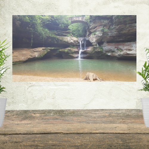 Hocking Hills Old Mans Cave Upper Falls Picture Canvas Print
