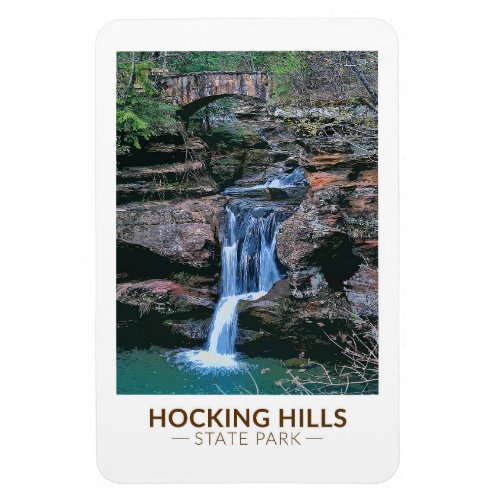 Hocking Hills State Park Ohio Art  Magnet