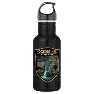 Hocking Hills State Park Ohio Art  Stainless Steel Water Bottle