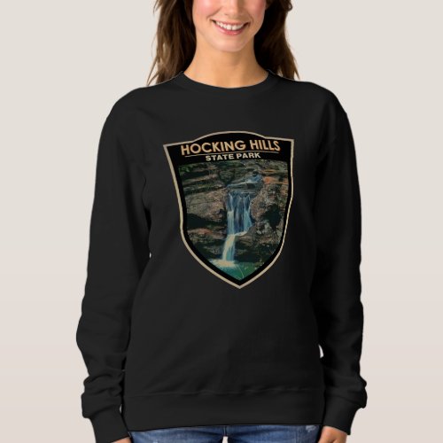 Hocking Hills State Park Ohio Art  Sweatshirt