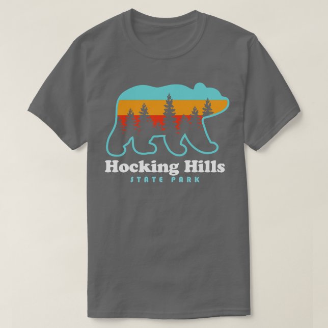 Hocking Hills State Park Ohio Bear T-Shirt (Design Front)