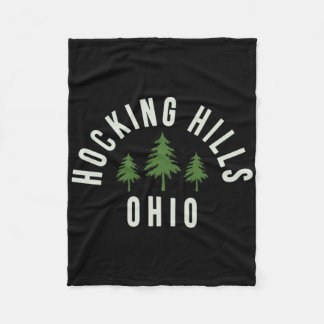 Hocking Hills State Park Ohio Souvenir Hiking Fleece Blanket
