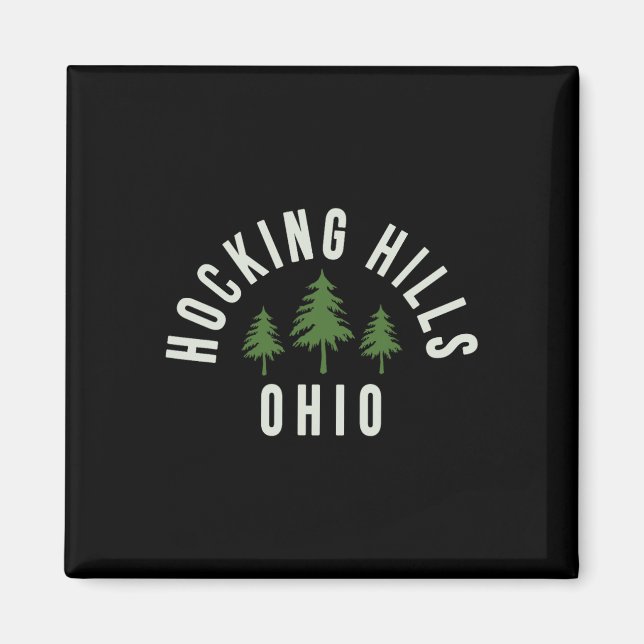 Hocking Hills State Park Ohio Souvenir Hiking  Magnet (Front)