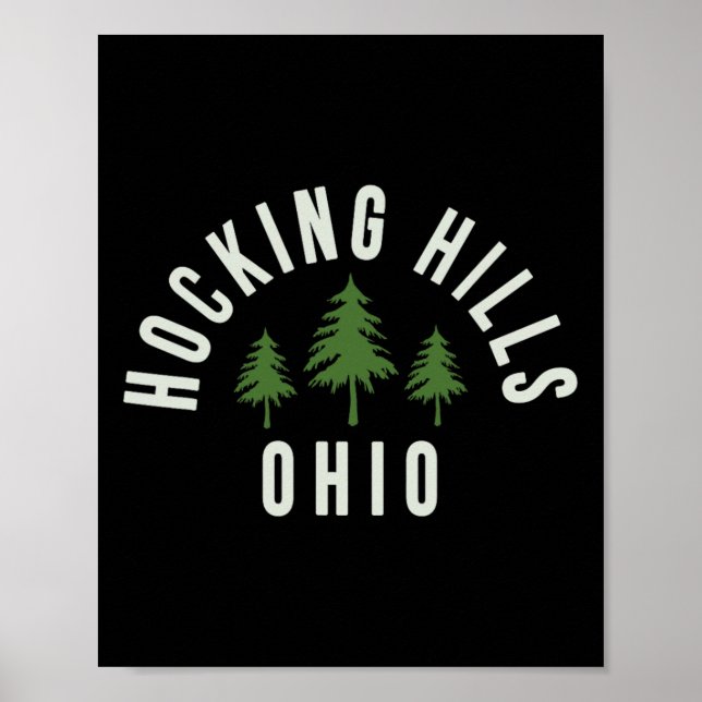 Hocking Hills State Park Ohio Souvenir Hiking  Poster (Front)