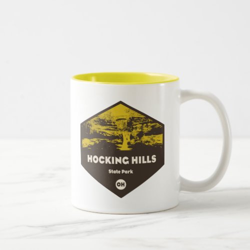 Hocking Hills State Park Ohio Two_Tone Coffee Mug
