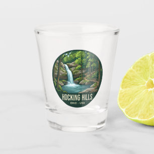 Hocking Hills USA Shot Glass