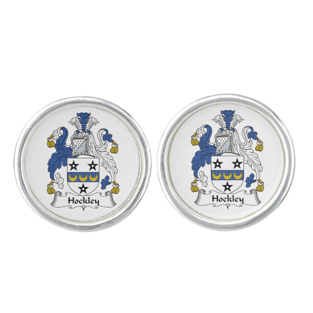 Hockley Family Crest Cufflinks (Front)