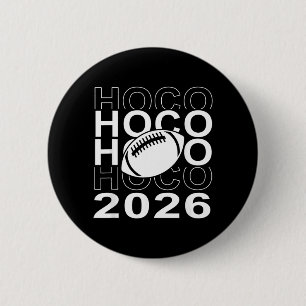 Hoco 2026 American Football Homecoming Game Day Button