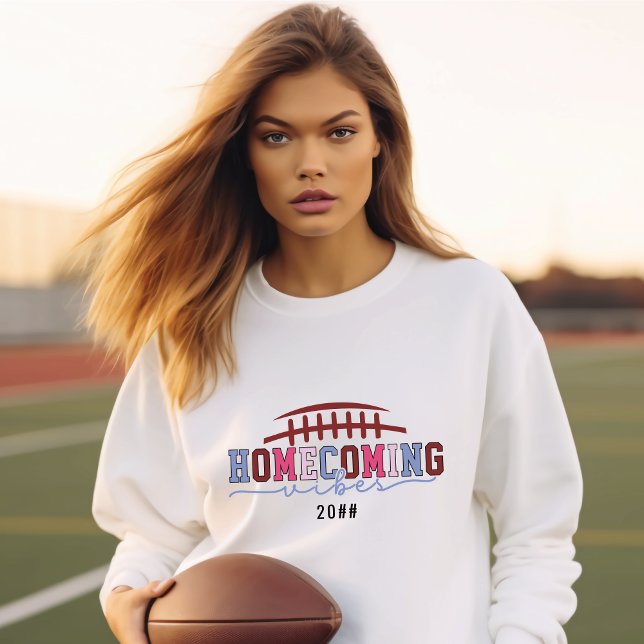 HOCO Homecoming Vibes Reunion Football Game Day Sweatshirt (#homecoming #footballday #hoco)
