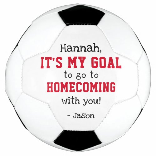 HOCO proposal Promposal Ask To Homecoming Soccer Ball