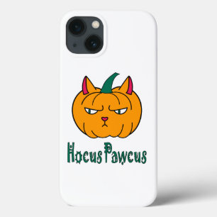 Hocus pawcus Halloween pumpkin ginger cat magic iPhone 13 Case
