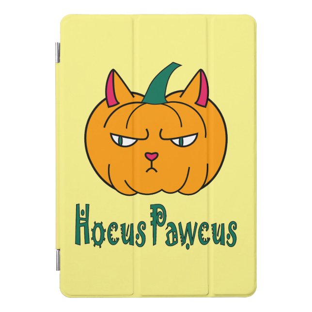 Hocus pawcus Halloween pumpkin ginger cat magic iPad Pro Cover (Front)