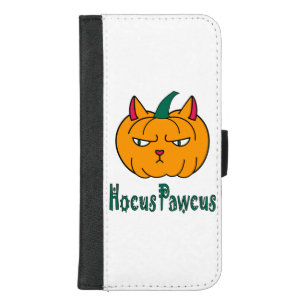Hocus pawcus Halloween pumpkin ginger cat magic iPhone 8/7 Plus Wallet Case