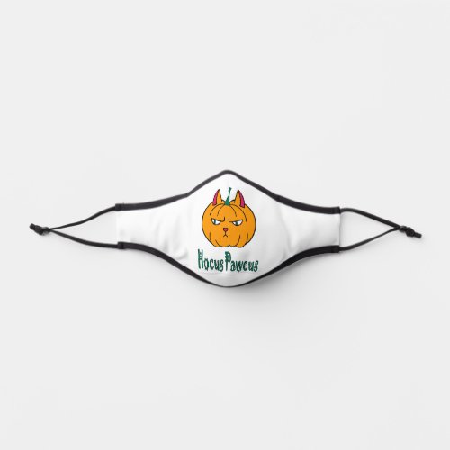Hocus pawcus Halloween pumpkin ginger cat magic Premium Face Mask