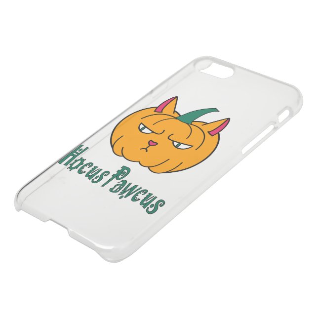 Hocus pawcus Halloween pumpkin ginger cat magic Uncommon iPhone Case (Bottom)