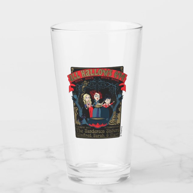 Hocus Pocus All Hallows’ Eve Enchantment Glass (Front)