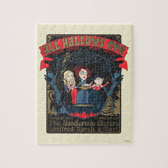 Hocus Pocus All Hallows’ Eve Enchantment Jigsaw Puzzle (Vertical)