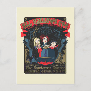 Hocus Pocus All Hallows’ Eve Enchantment Postcard