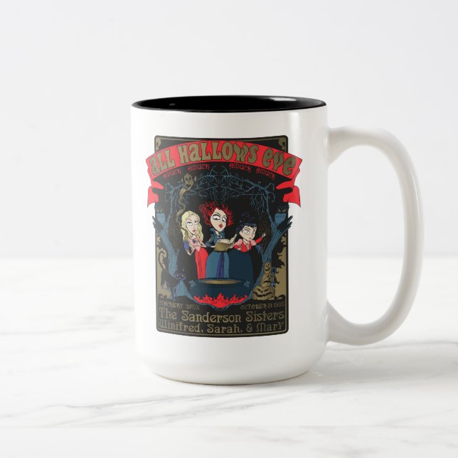 Hocus Pocus All Hallows’ Eve Enchantment Two-Tone Coffee Mug (Right)