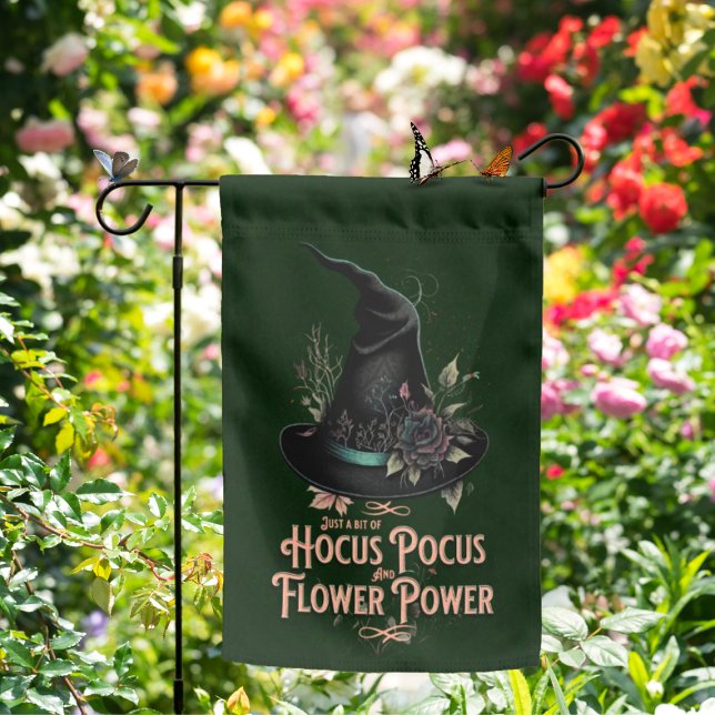 Hocus Pocus and Flower Power Witchy Garden Flag (Creator Uploaded)