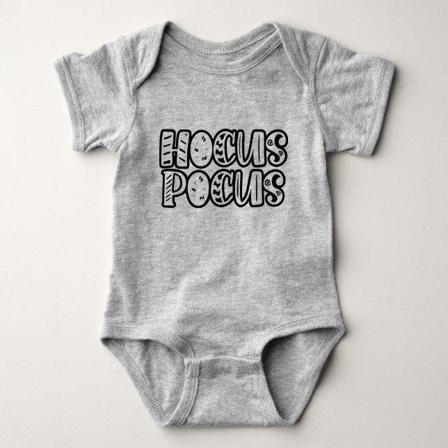 Hocus Pocus Baby Bodysuit - Cute Magic Halloween  (Front)