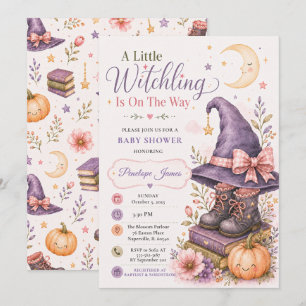 Hocus Pocus Baby Focus Halloween Baby Shower Invitation