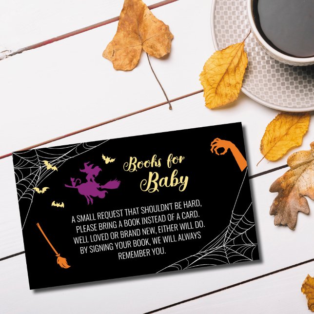 Hocus Pocus Baby Shower Books for Baby Card (Creator Uploaded)