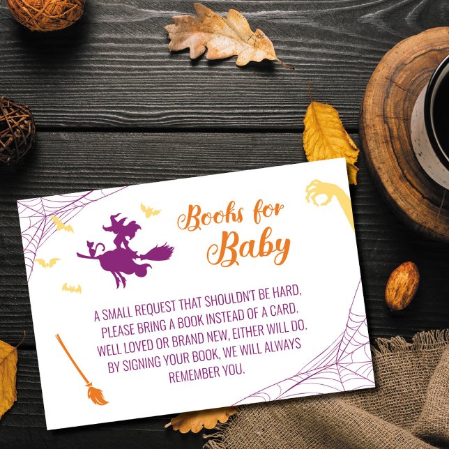 Hocus Pocus Baby Shower Books for Baby Card (Creator Uploaded)