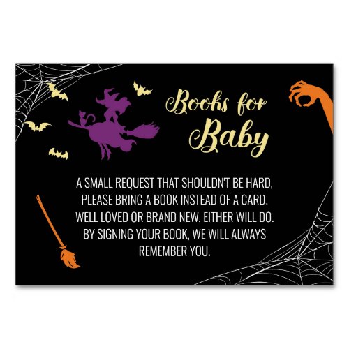 Hocus Pocus Baby Shower Books for Baby Card