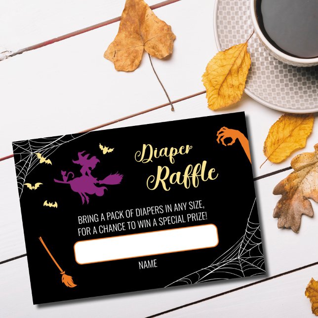 Hocus Pocus Baby Shower Diaper Raffle Card (Creator Uploaded)