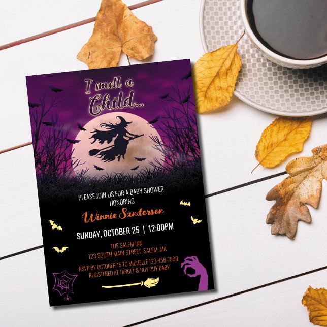 Hocus Pocus Baby Shower Invitation (Creator Uploaded)