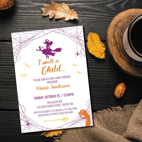 Hocus Pocus Baby Shower Invitation