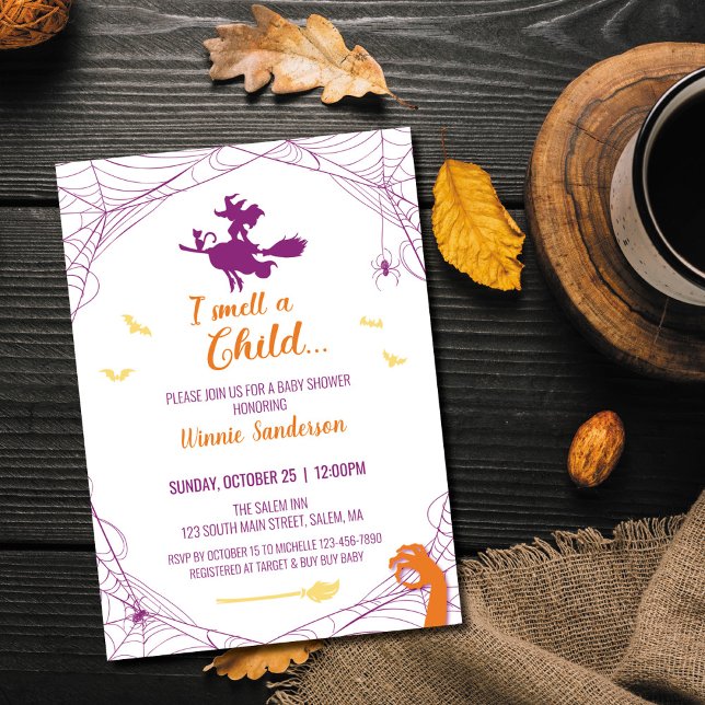 Hocus Pocus Baby Shower Invitation (Creator Uploaded)