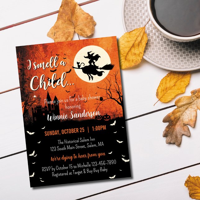 Hocus Pocus Baby Shower Invitation (Creator Uploaded)